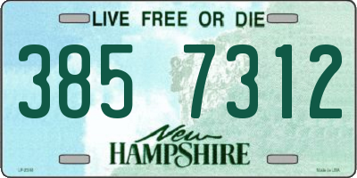 NH license plate 3857312