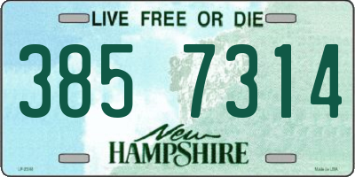 NH license plate 3857314