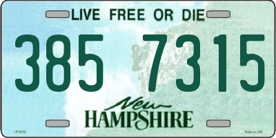 NH license plate 3857315