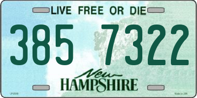 NH license plate 3857322