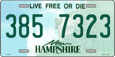 NH license plate 3857323