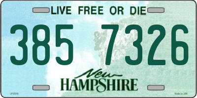 NH license plate 3857326