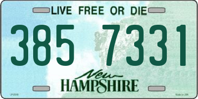 NH license plate 3857331