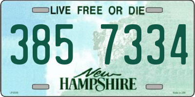 NH license plate 3857334