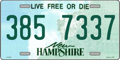 NH license plate 3857337