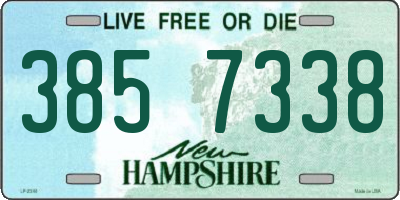 NH license plate 3857338