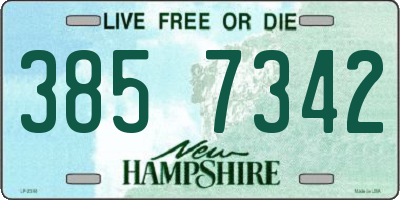 NH license plate 3857342