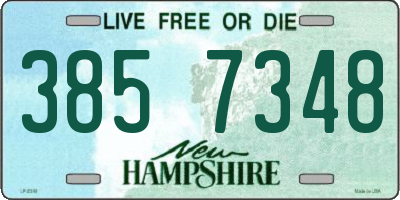 NH license plate 3857348