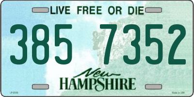 NH license plate 3857352