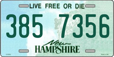 NH license plate 3857356