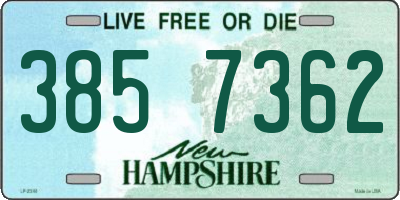 NH license plate 3857362