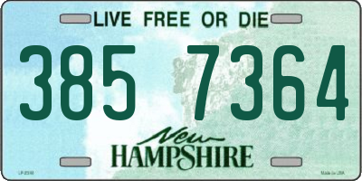 NH license plate 3857364