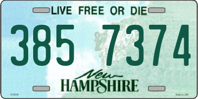 NH license plate 3857374