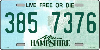 NH license plate 3857376
