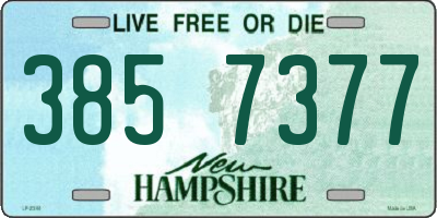 NH license plate 3857377