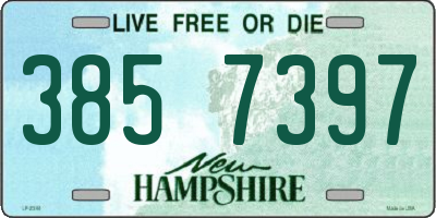 NH license plate 3857397