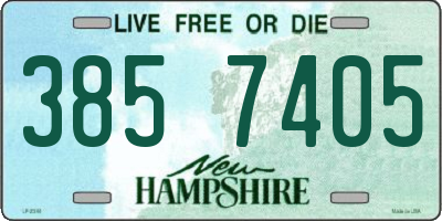 NH license plate 3857405