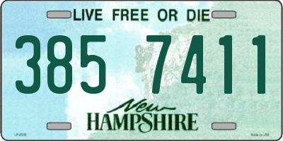 NH license plate 3857411