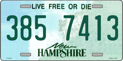 NH license plate 3857413