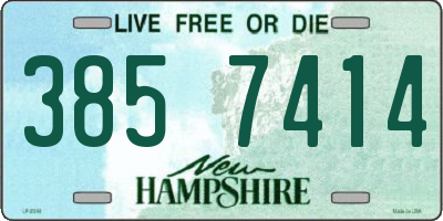 NH license plate 3857414