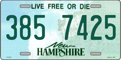 NH license plate 3857425