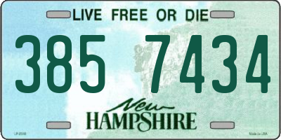 NH license plate 3857434