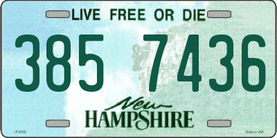 NH license plate 3857436