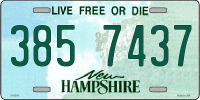 NH license plate 3857437