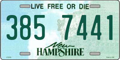 NH license plate 3857441