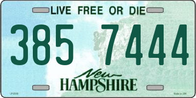 NH license plate 3857444