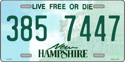 NH license plate 3857447