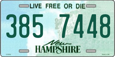 NH license plate 3857448