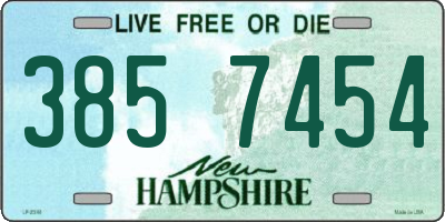 NH license plate 3857454