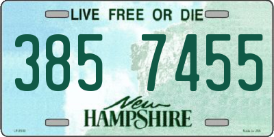 NH license plate 3857455