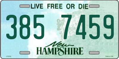 NH license plate 3857459
