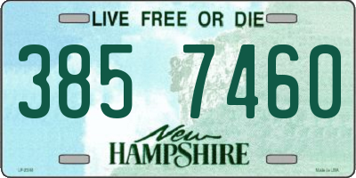 NH license plate 3857460