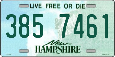 NH license plate 3857461