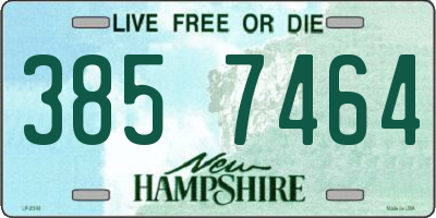 NH license plate 3857464