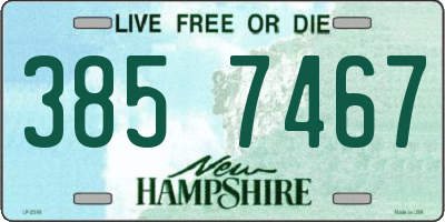 NH license plate 3857467