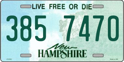 NH license plate 3857470