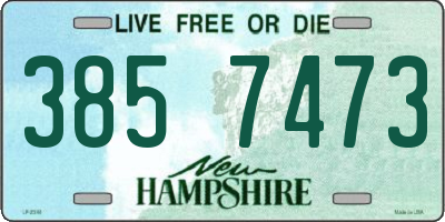 NH license plate 3857473