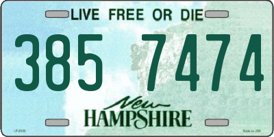 NH license plate 3857474