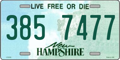 NH license plate 3857477