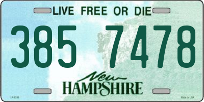 NH license plate 3857478