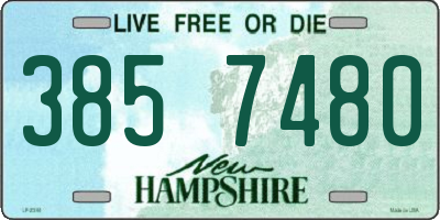 NH license plate 3857480