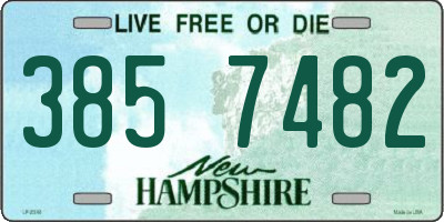 NH license plate 3857482