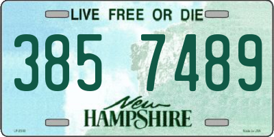 NH license plate 3857489