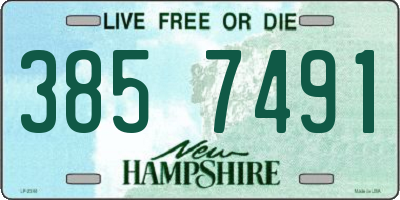 NH license plate 3857491