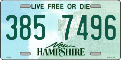NH license plate 3857496