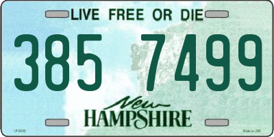 NH license plate 3857499